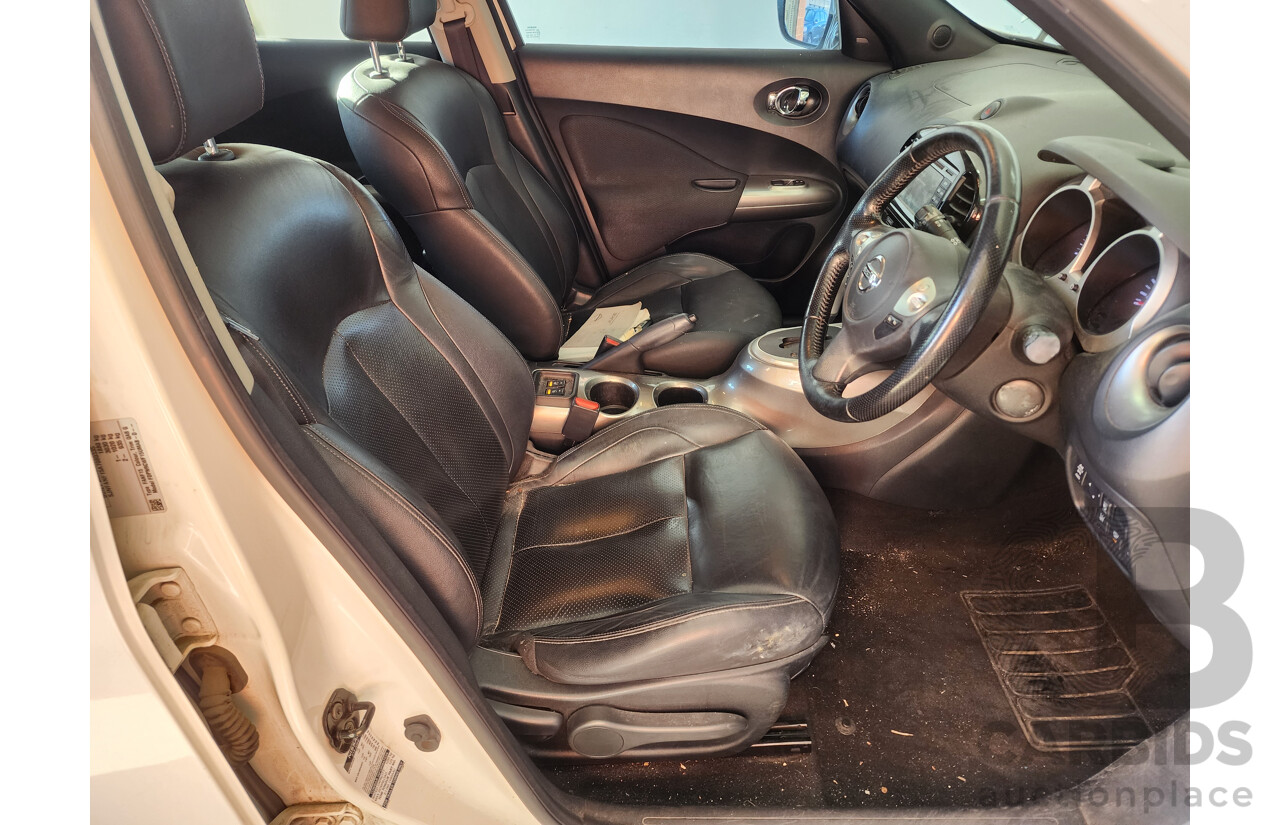 3/2015 Nissan Juke Ti-S (awd) F15 SERIES 2 4d Wagon White 1.6L