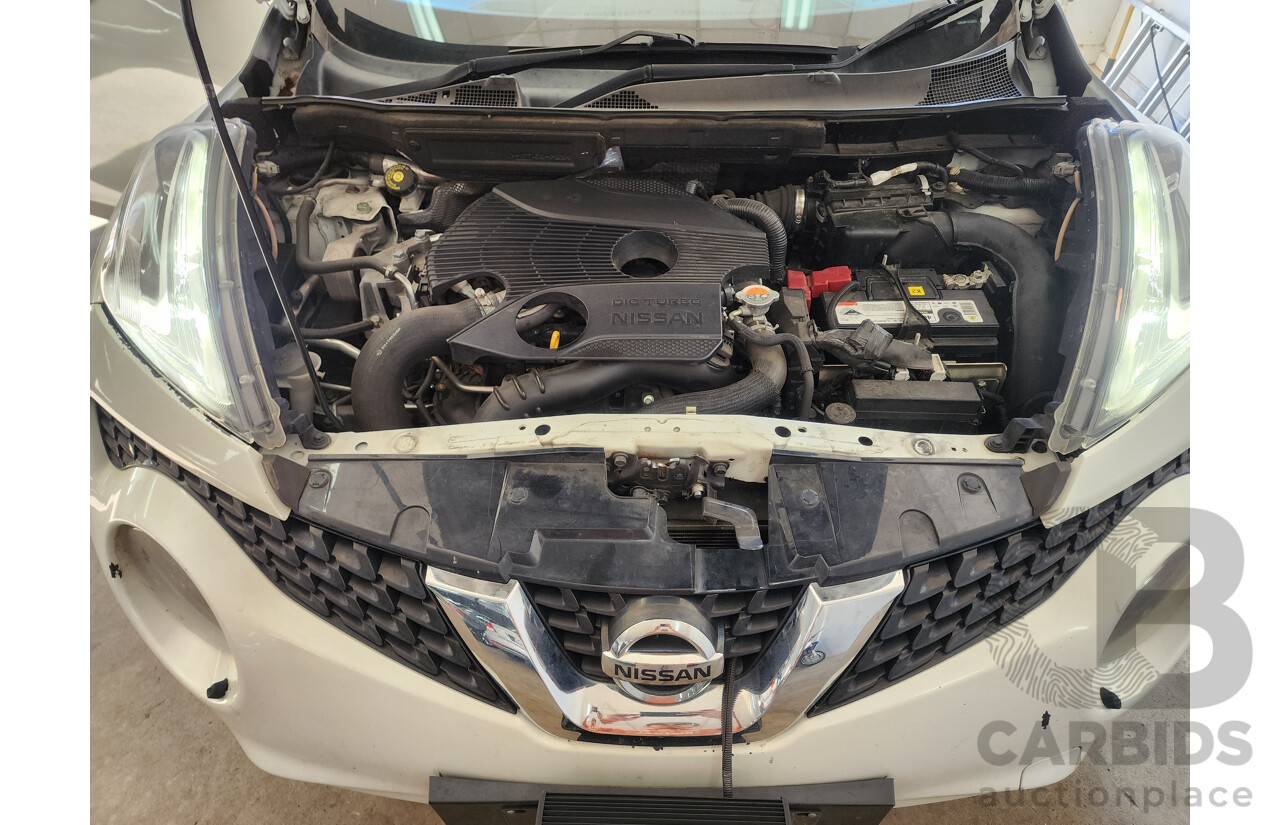 3/2015 Nissan Juke Ti-S (awd) F15 SERIES 2 4d Wagon White 1.6L