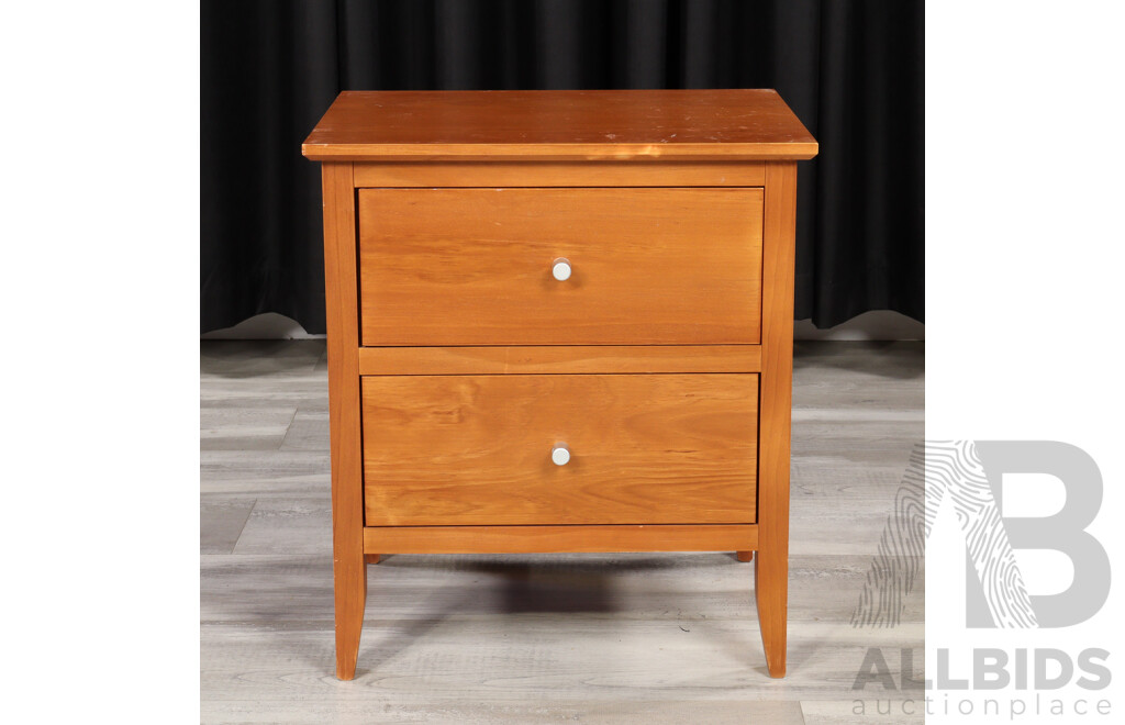 Pair of Two Drawer Bedsides by Blue Diamond Furniture