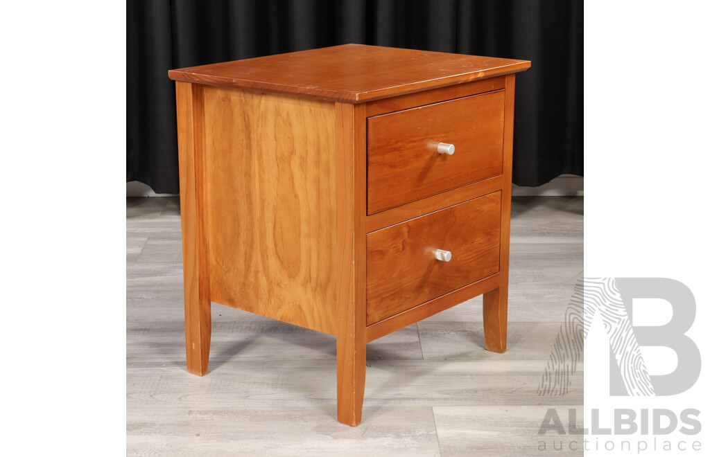 Pair of Two Drawer Bedsides by Blue Diamond Furniture