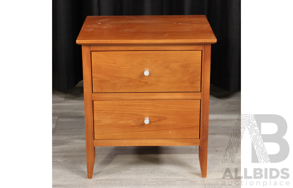 Pair of Two Drawer Bedsides by Blue Diamond Furniture