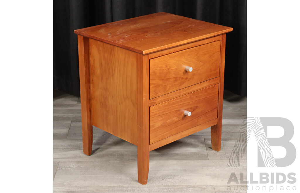 Pair of Two Drawer Bedsides by Blue Diamond Furniture