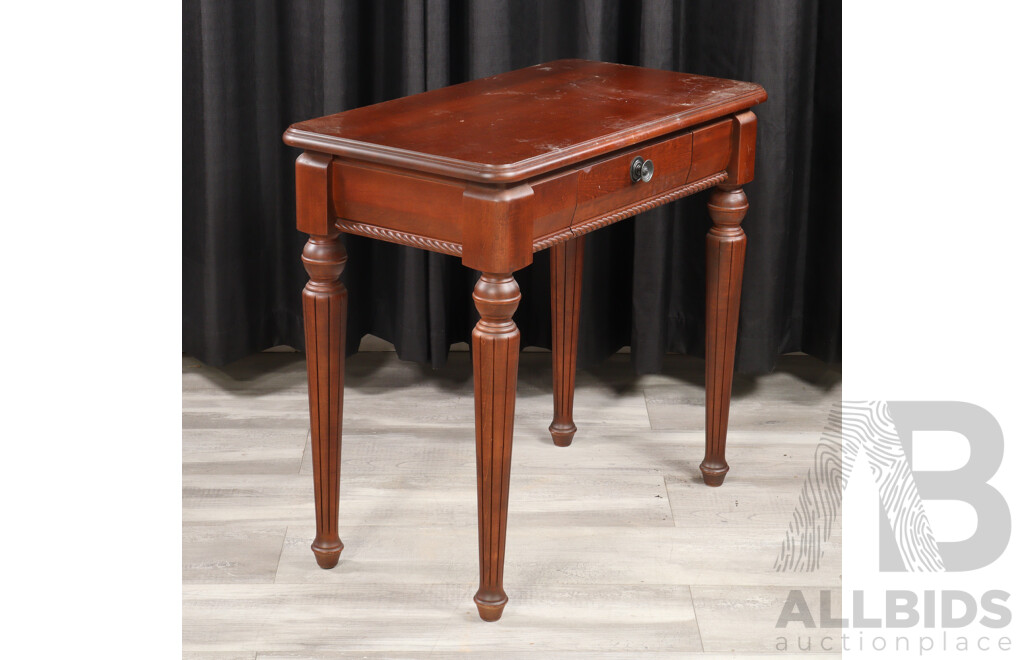 Timber Single Drawer Hall Table