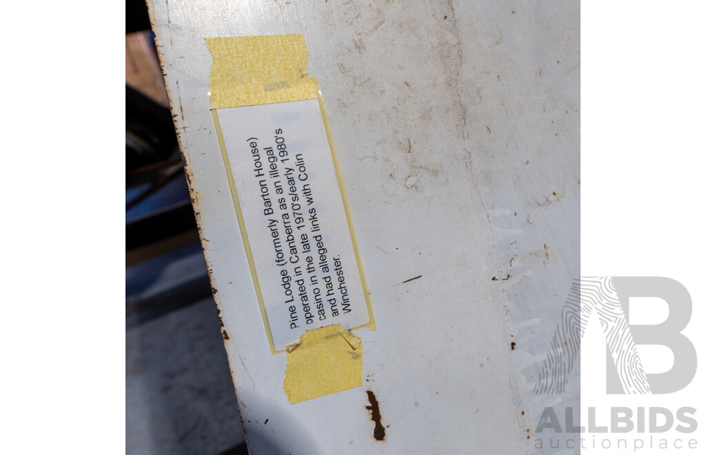 Vintage Metal 'Pine Lodge', Formerly Barton House, Sign