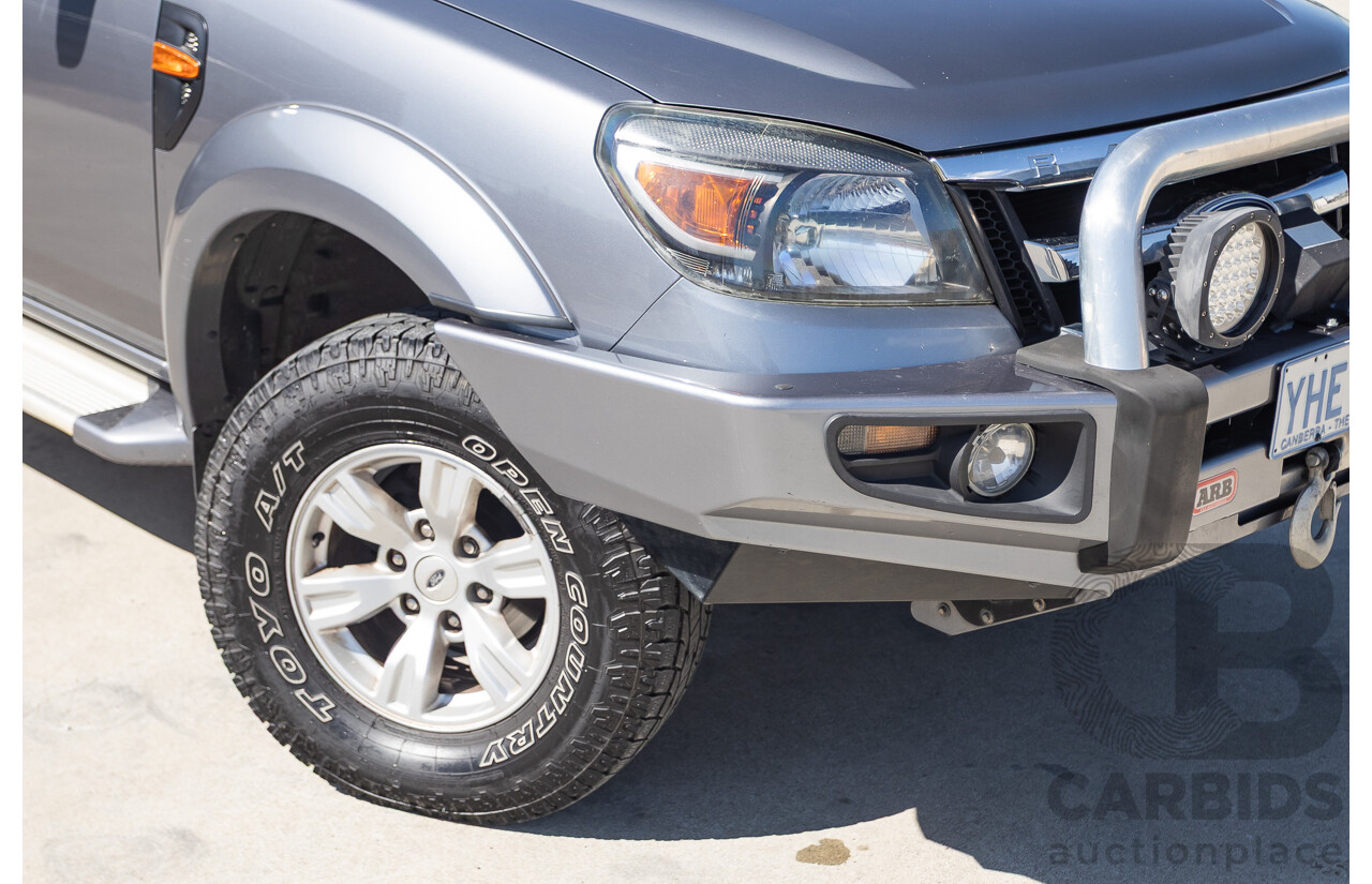 6/2010 Ford Ranger XLT (4x4) PK Dual Cab P/Up Titanium Grey Turbo Diesel 3.0L