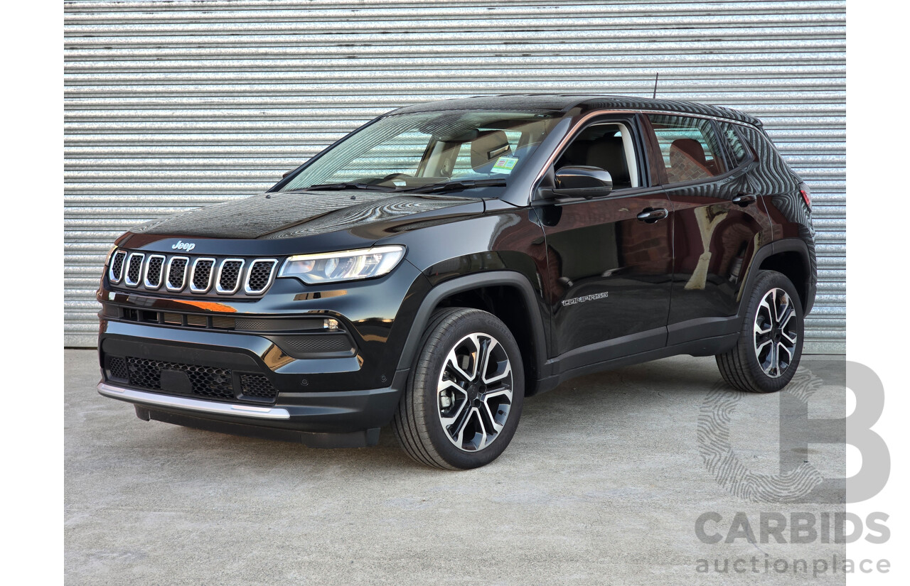 02/2024 Jeep Compass Limited e-Hybrid MY24 MV 4d Wagon Solid Black Turbo 1.5L - 15kw Hybrid