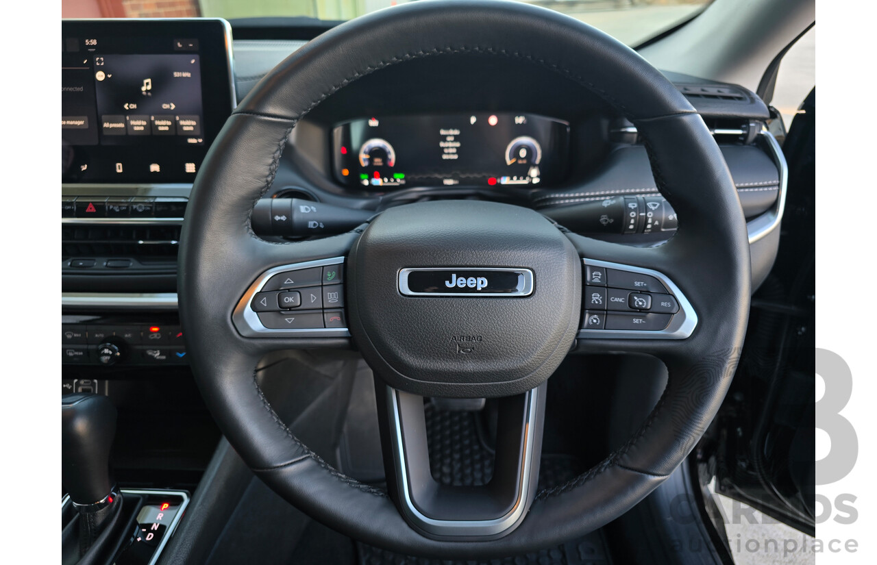 02/2024 Jeep Compass Limited e-Hybrid MY24 MV 4d Wagon Solid Black Turbo 1.5L - 15kw Hybrid