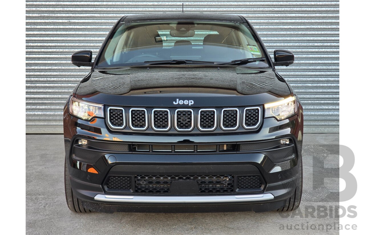 02/2024 Jeep Compass Limited e-Hybrid MY24 MV 4d Wagon Solid Black Turbo 1.5L - 15kw Hybrid