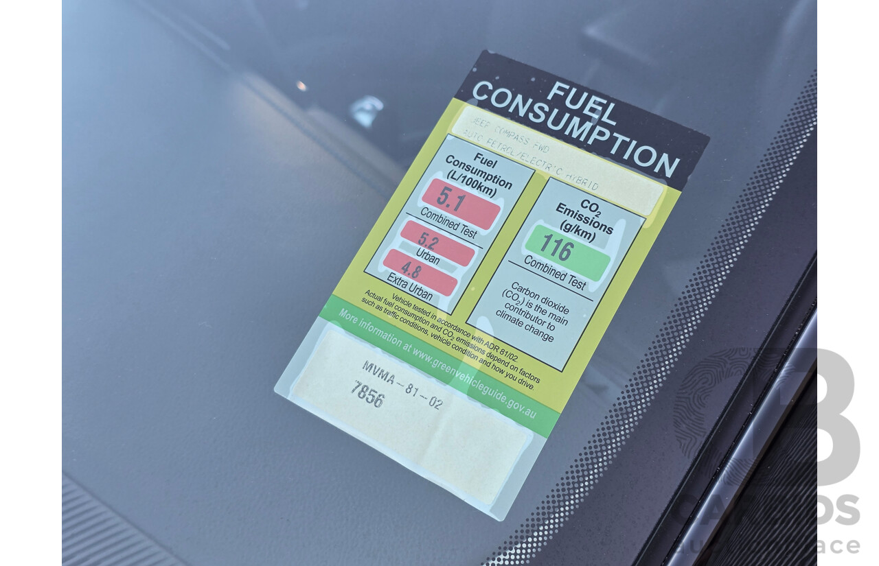 02/2024 Jeep Compass Limited e-Hybrid MY24 MV 4d Wagon Solid Black Turbo 1.5L - 15kw Hybrid