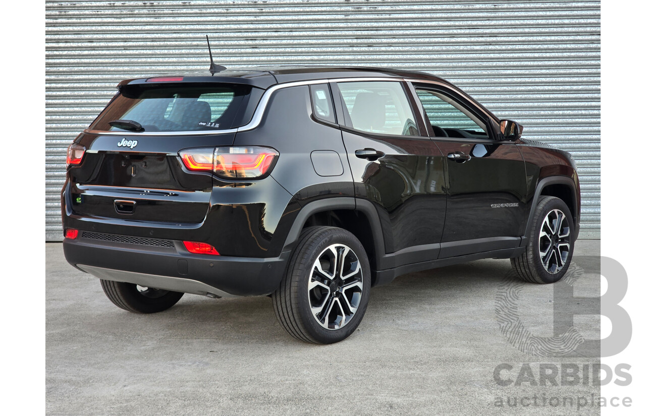 02/2024 Jeep Compass Limited e-Hybrid MY24 MV 4d Wagon Solid Black Turbo 1.5L - 15kw Hybrid