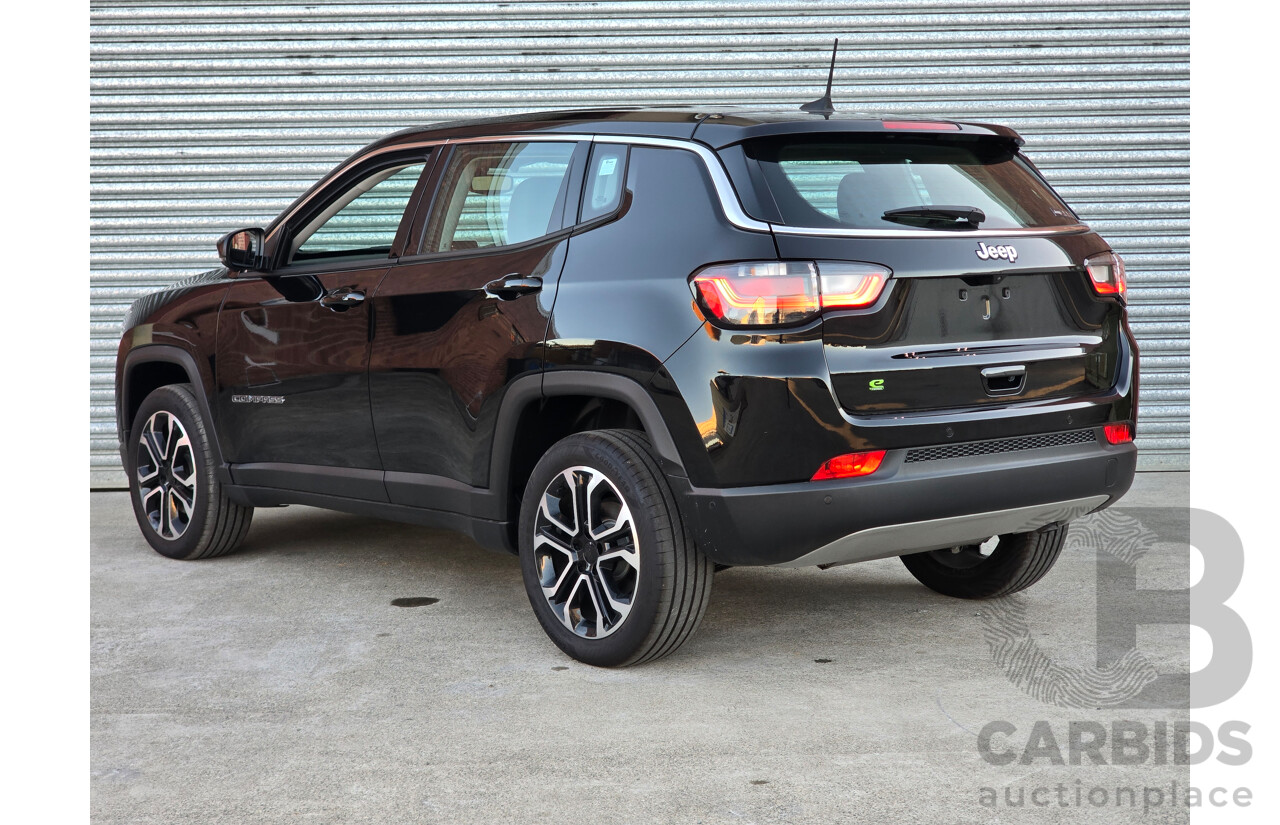 02/2024 Jeep Compass Limited e-Hybrid MY24 MV 4d Wagon Solid Black Turbo 1.5L - 15kw Hybrid