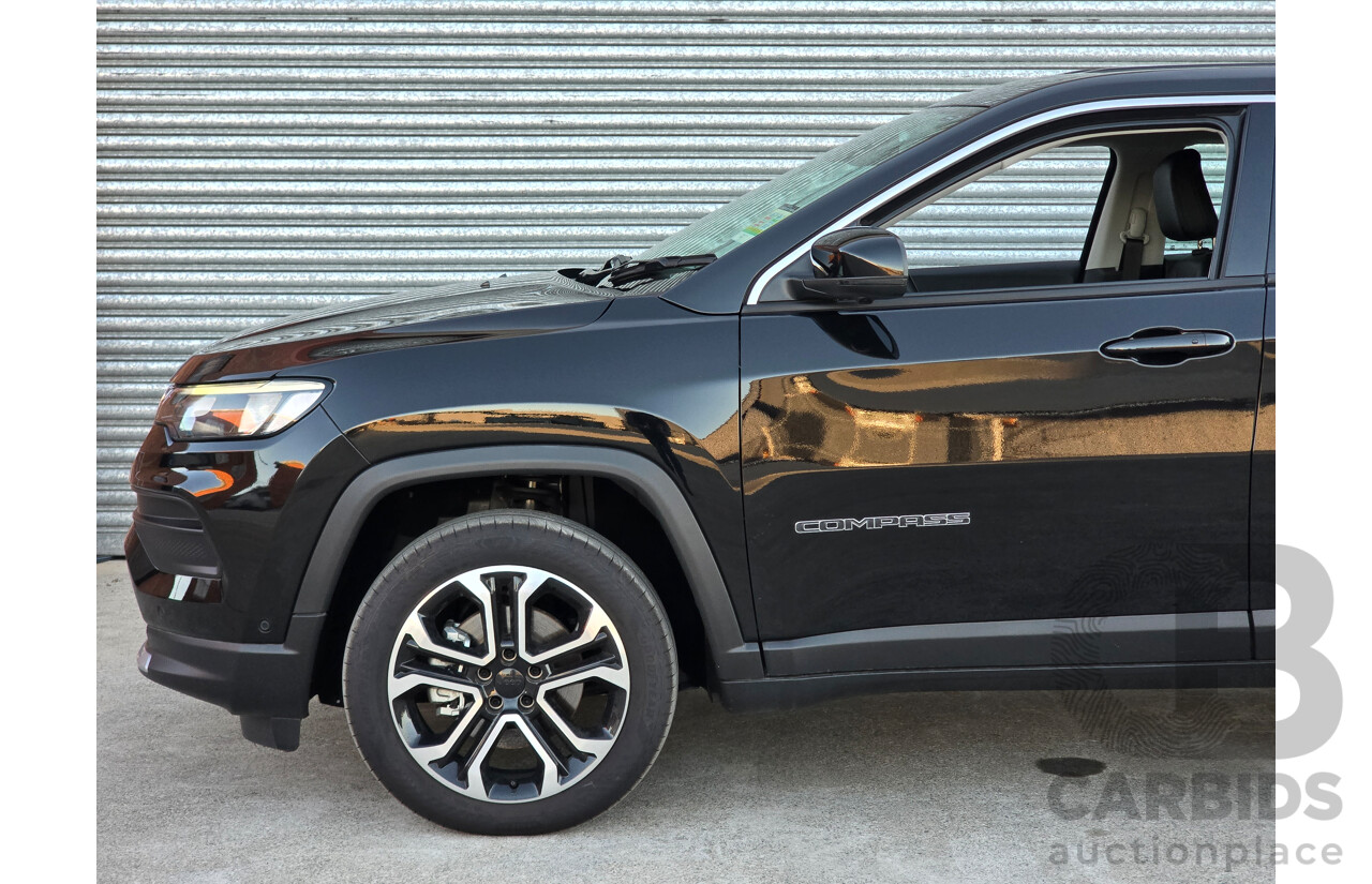 02/2024 Jeep Compass Limited e-Hybrid MY24 MV 4d Wagon Solid Black Turbo 1.5L - 15kw Hybrid
