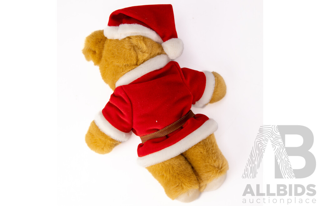 Original German Steiff Christmas Teddy Bear with Labels Attached