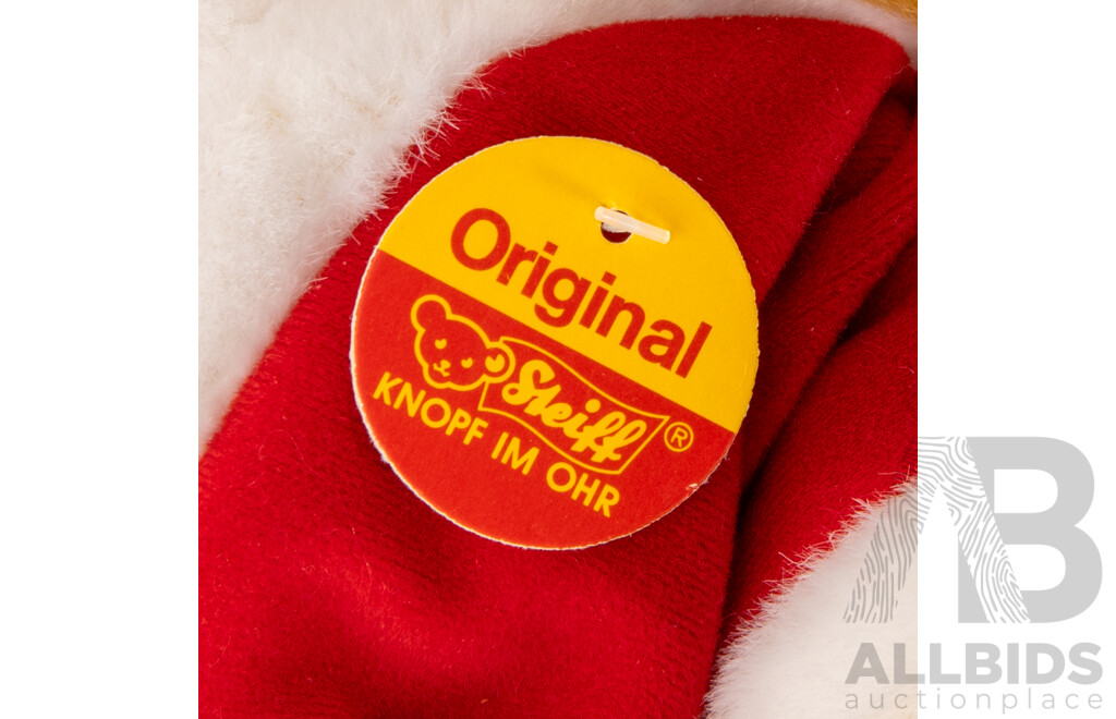 Original German Steiff Christmas Teddy Bear with Labels Attached