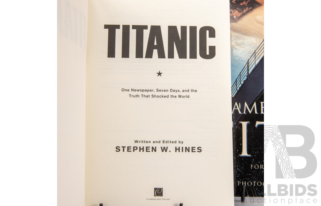 Collection Books Regarding the Titanic, Mostly Hardcovers, Including K Marshalls Art of the Titanic and More