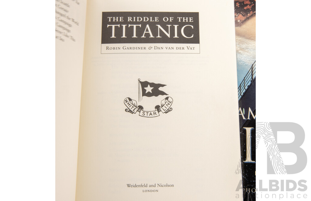 Collection Books Regarding the Titanic, Mostly Hardcovers, Including K Marshalls Art of the Titanic and More