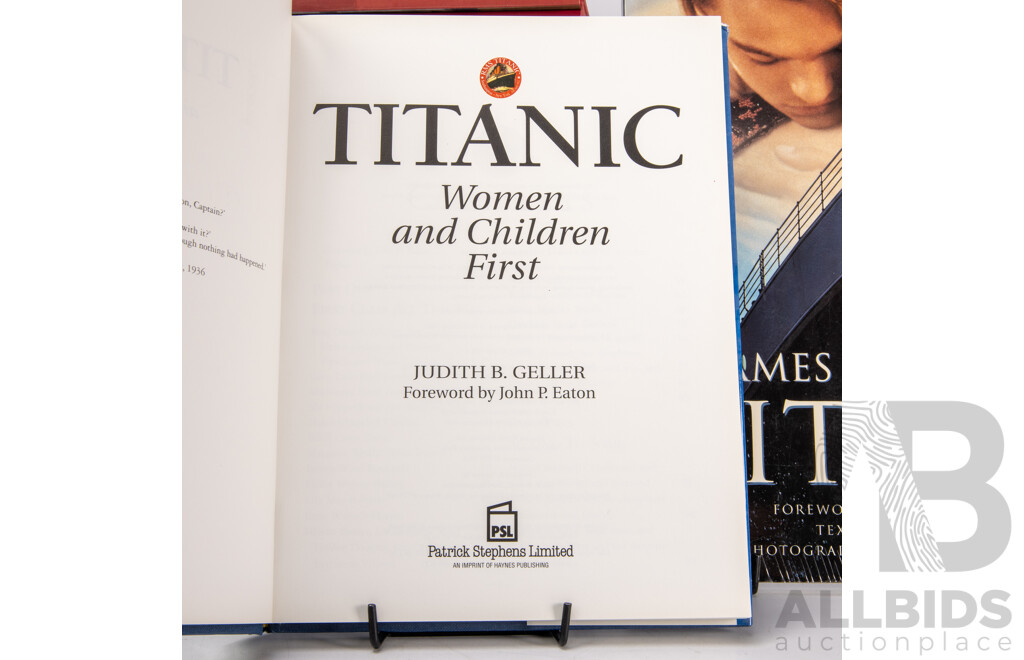 Collection Books Regarding the Titanic, Mostly Hardcovers, Including K Marshalls Art of the Titanic and More