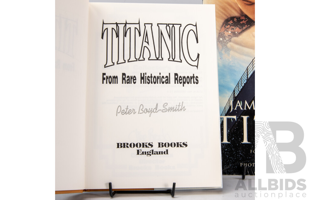 Collection Books Regarding the Titanic, Mostly Hardcovers, Including K Marshalls Art of the Titanic and More