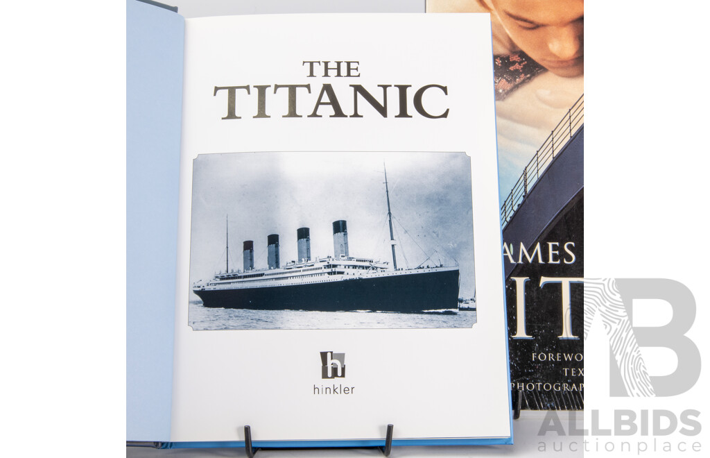 Collection Books Regarding the Titanic, Mostly Hardcovers, Including K Marshalls Art of the Titanic and More