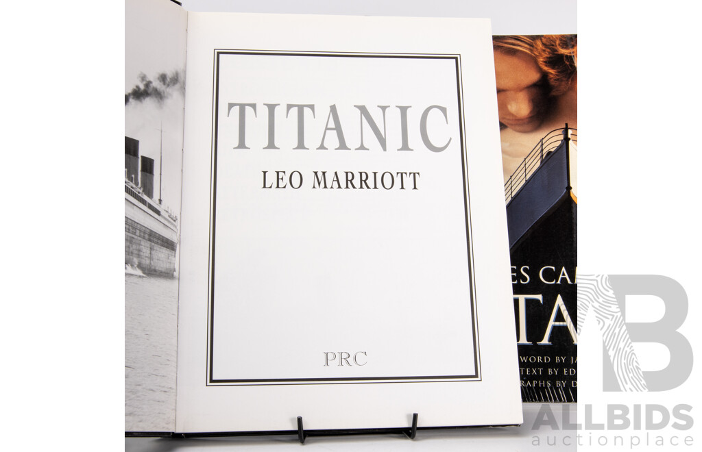 Collection Books Regarding the Titanic, Mostly Hardcovers, Including K Marshalls Art of the Titanic and More