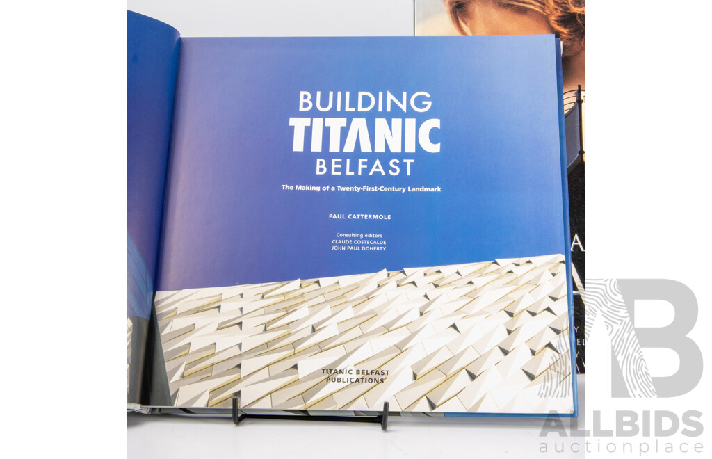 Collection Books Regarding the Titanic, Mostly Hardcovers, Including K Marshalls Art of the Titanic and More