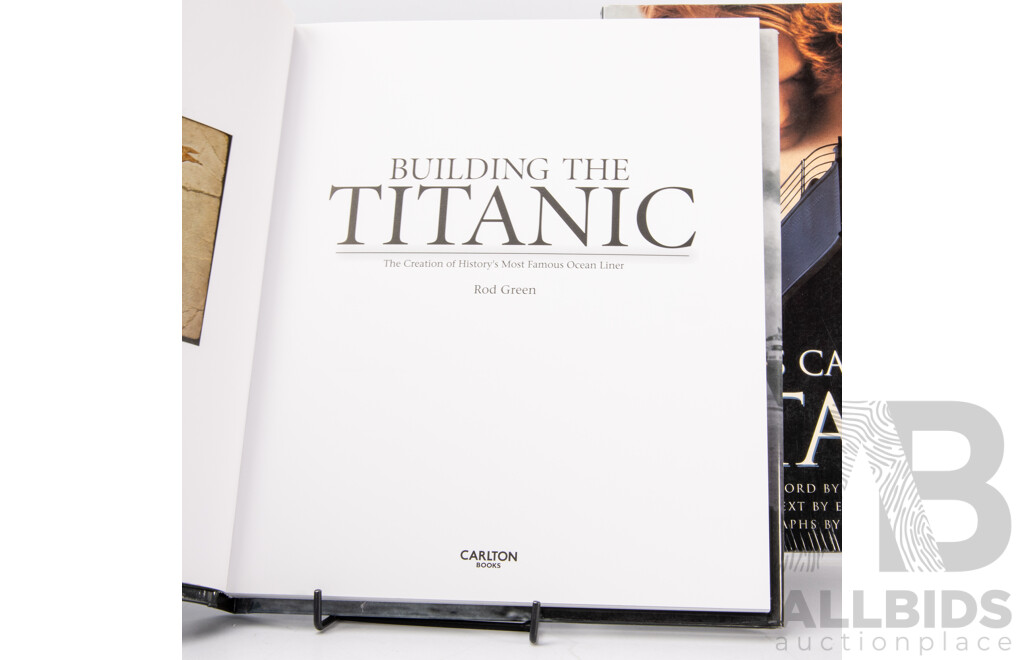 Collection Books Regarding the Titanic, Mostly Hardcovers, Including K Marshalls Art of the Titanic and More