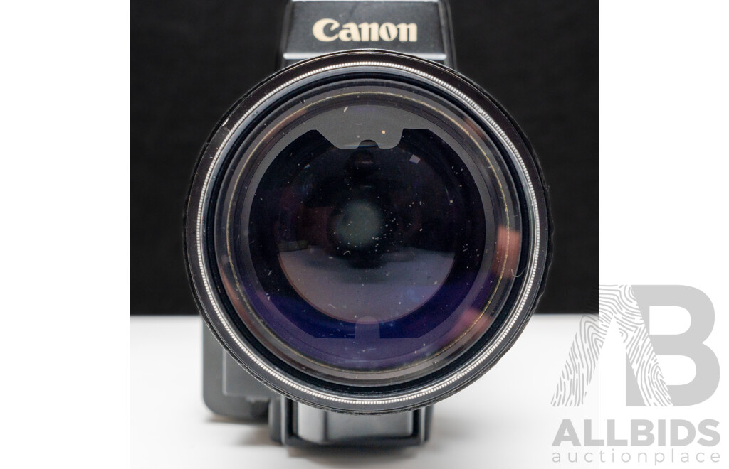 Canon 814XL Electronic Super-8 Movie Camera with Canon C-8 Wide Converter and Accessories