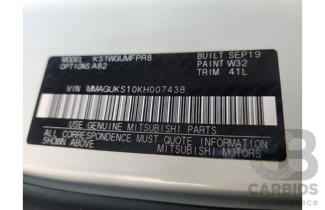 9/2019 Mitsubishi Pajero Sport GLS (4x4) QE MY19 4d Wagon White 2.4 L