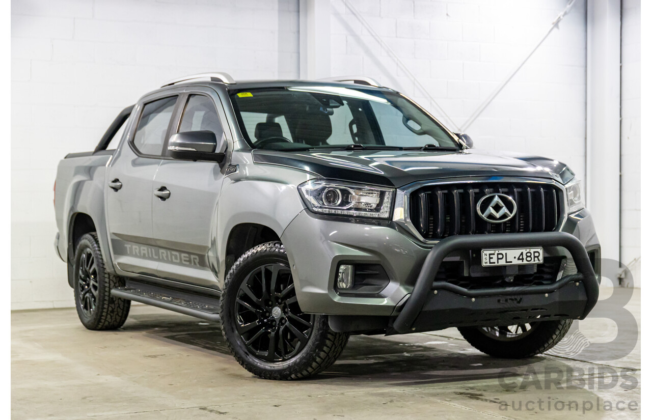 07/2019 LDV T60 Trailrider (4x4) SK8C Double Cab Utility Lava Grey Metallic Turbo Diesel 2.8L