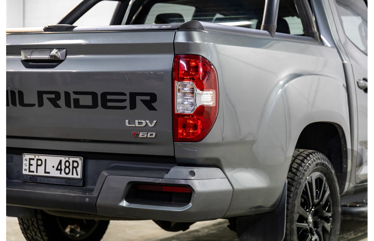 07/2019 LDV T60 Trailrider (4x4) SK8C Double Cab Utility Lava Grey Metallic Turbo Diesel 2.8L