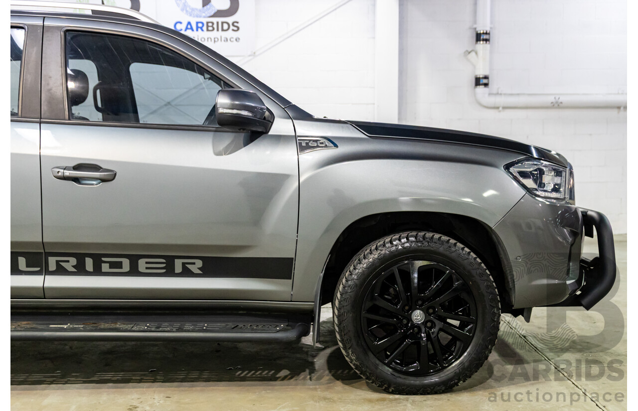 07/2019 LDV T60 Trailrider (4x4) SK8C Double Cab Utility Lava Grey Metallic Turbo Diesel 2.8L