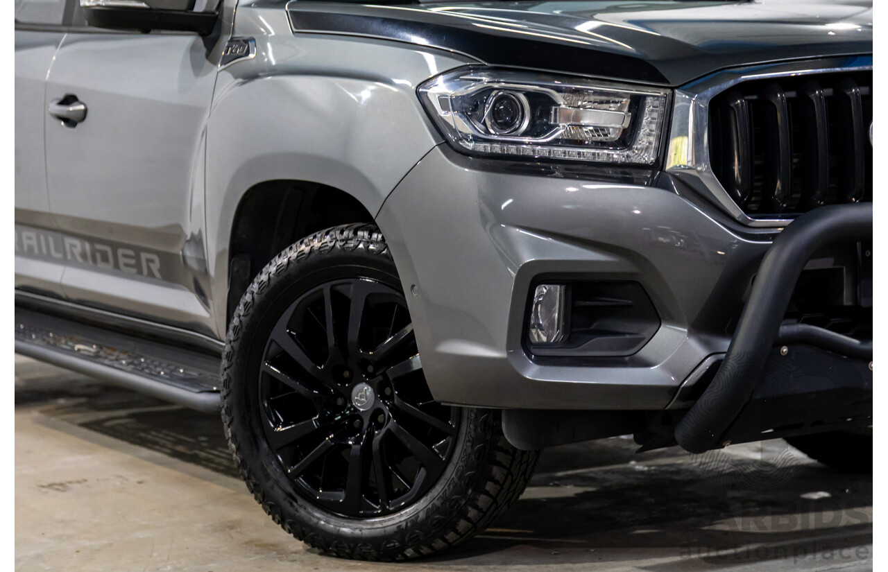 07/2019 LDV T60 Trailrider (4x4) SK8C Double Cab Utility Lava Grey Metallic Turbo Diesel 2.8L