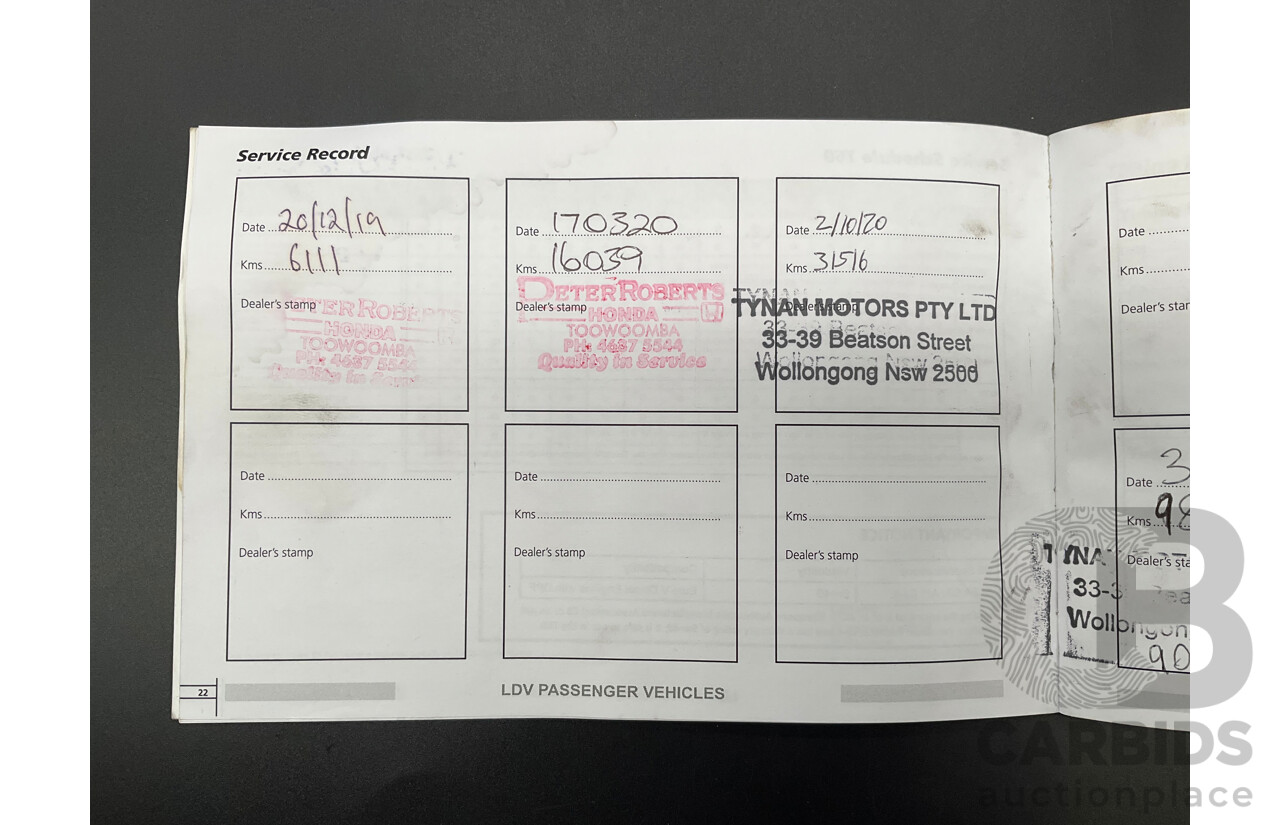 07/2019 LDV T60 Trailrider (4x4) SK8C Double Cab Utility Lava Grey Metallic Turbo Diesel 2.8L