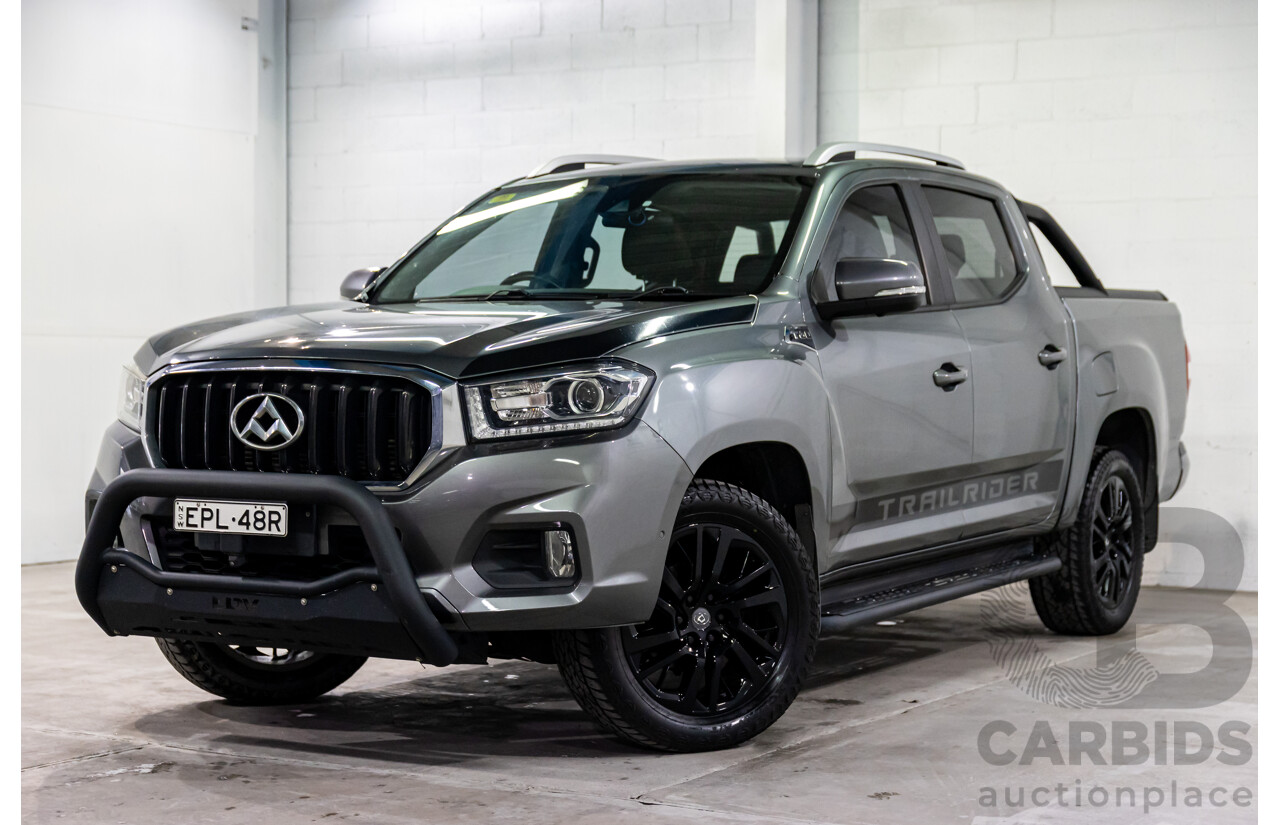 07/2019 LDV T60 Trailrider (4x4) SK8C Double Cab Utility Lava Grey Metallic Turbo Diesel 2.8L