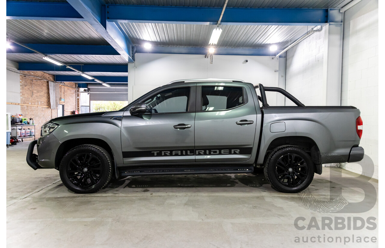 07/2019 LDV T60 Trailrider (4x4) SK8C Double Cab Utility Lava Grey Metallic Turbo Diesel 2.8L