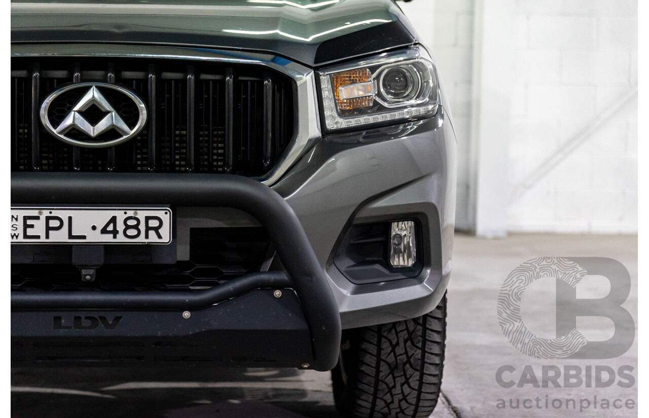 07/2019 LDV T60 Trailrider (4x4) SK8C Double Cab Utility Lava Grey Metallic Turbo Diesel 2.8L