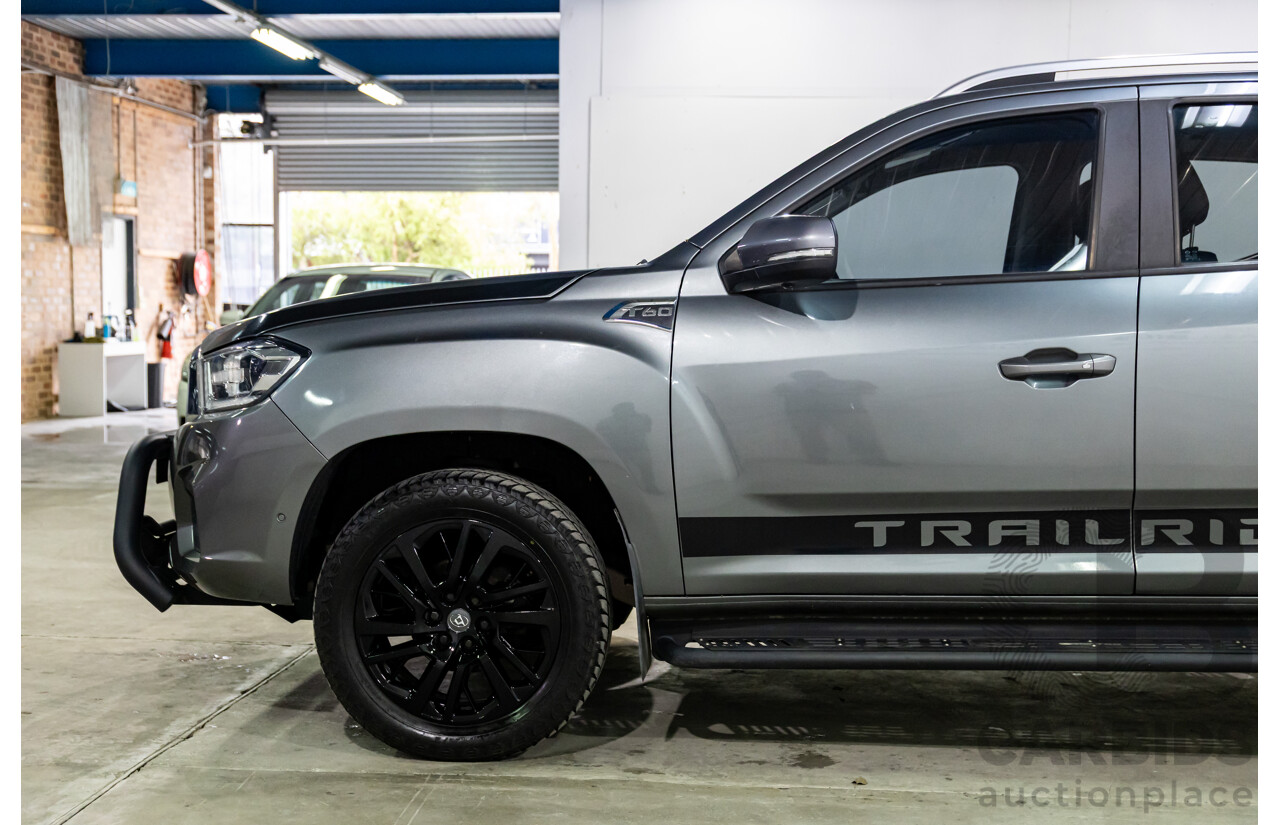 07/2019 LDV T60 Trailrider (4x4) SK8C Double Cab Utility Lava Grey Metallic Turbo Diesel 2.8L