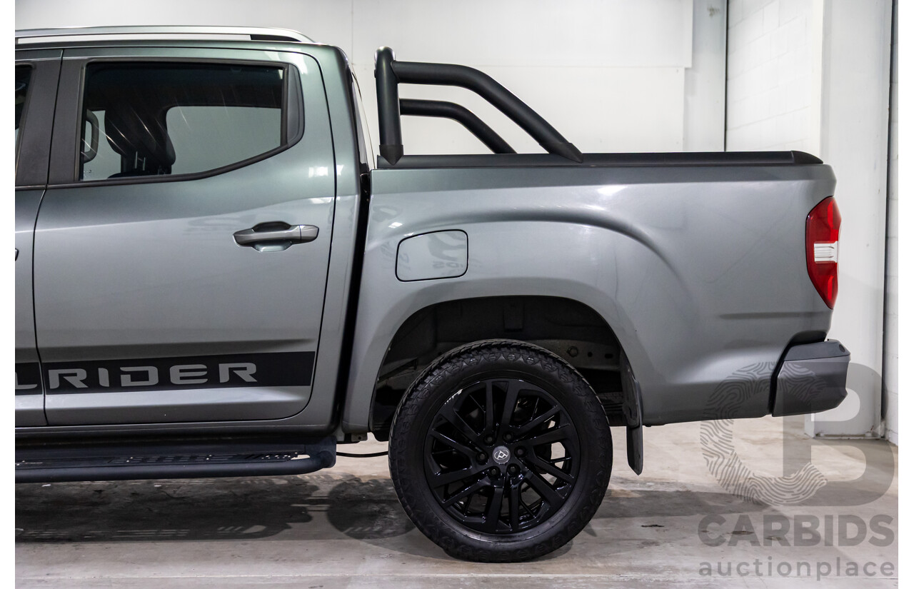 07/2019 LDV T60 Trailrider (4x4) SK8C Double Cab Utility Lava Grey Metallic Turbo Diesel 2.8L