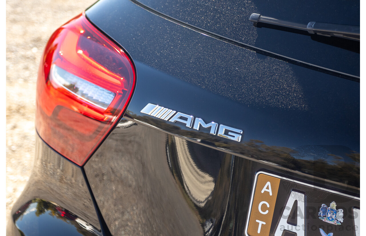 01/2018 Mercedes-Amg A45 4MATIC (AWD) 176 MY18 5D Hatchback Cosmos Black Metallic Turbo 2.0L