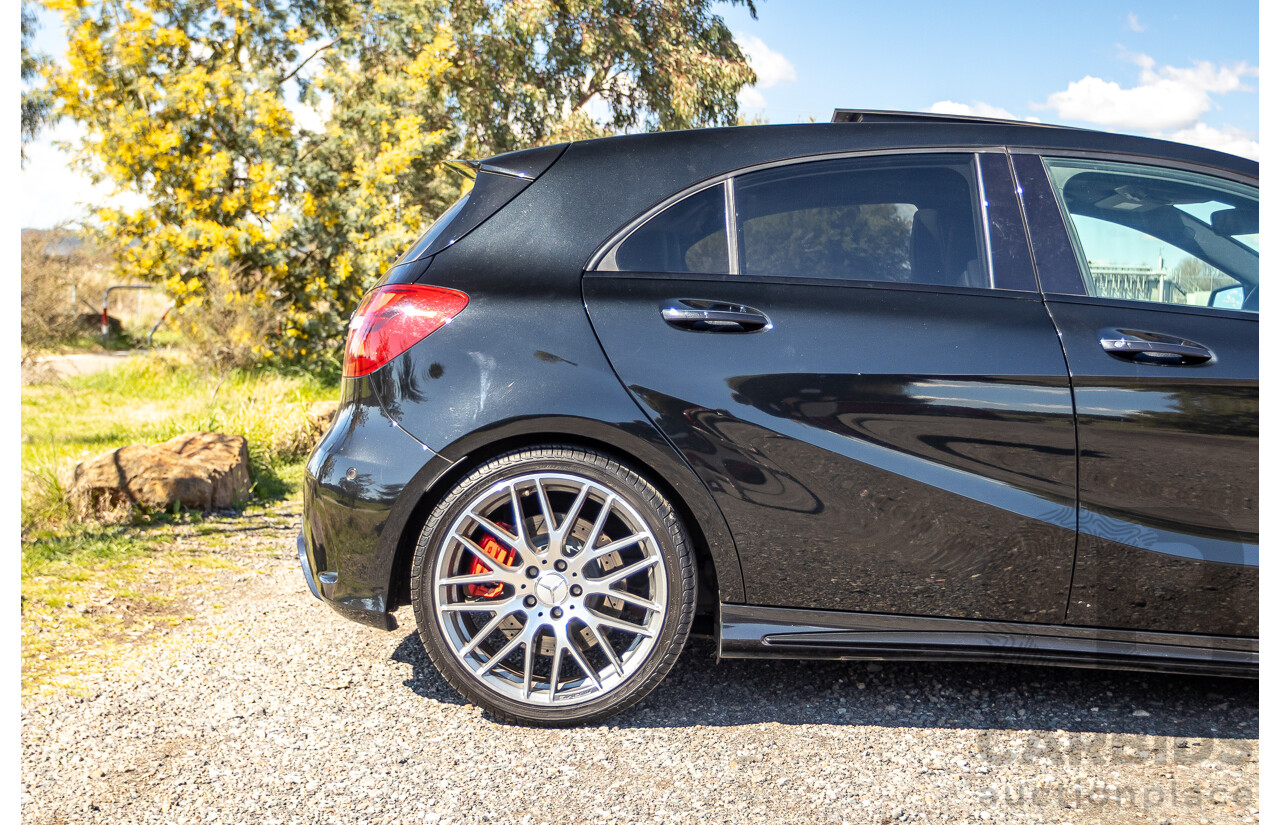 01/2018 Mercedes-Amg A45 4MATIC (AWD) 176 MY18 5D Hatchback Cosmos Black Metallic Turbo 2.0L