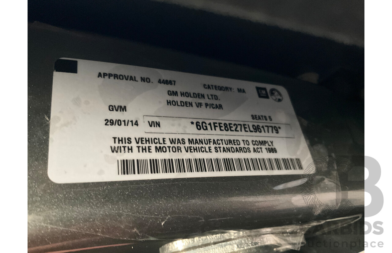 1/2014 Holden Commodore SS-V Redline VF 4d Sportwagon Prussian Steel Grey Metallic V8 6.0L