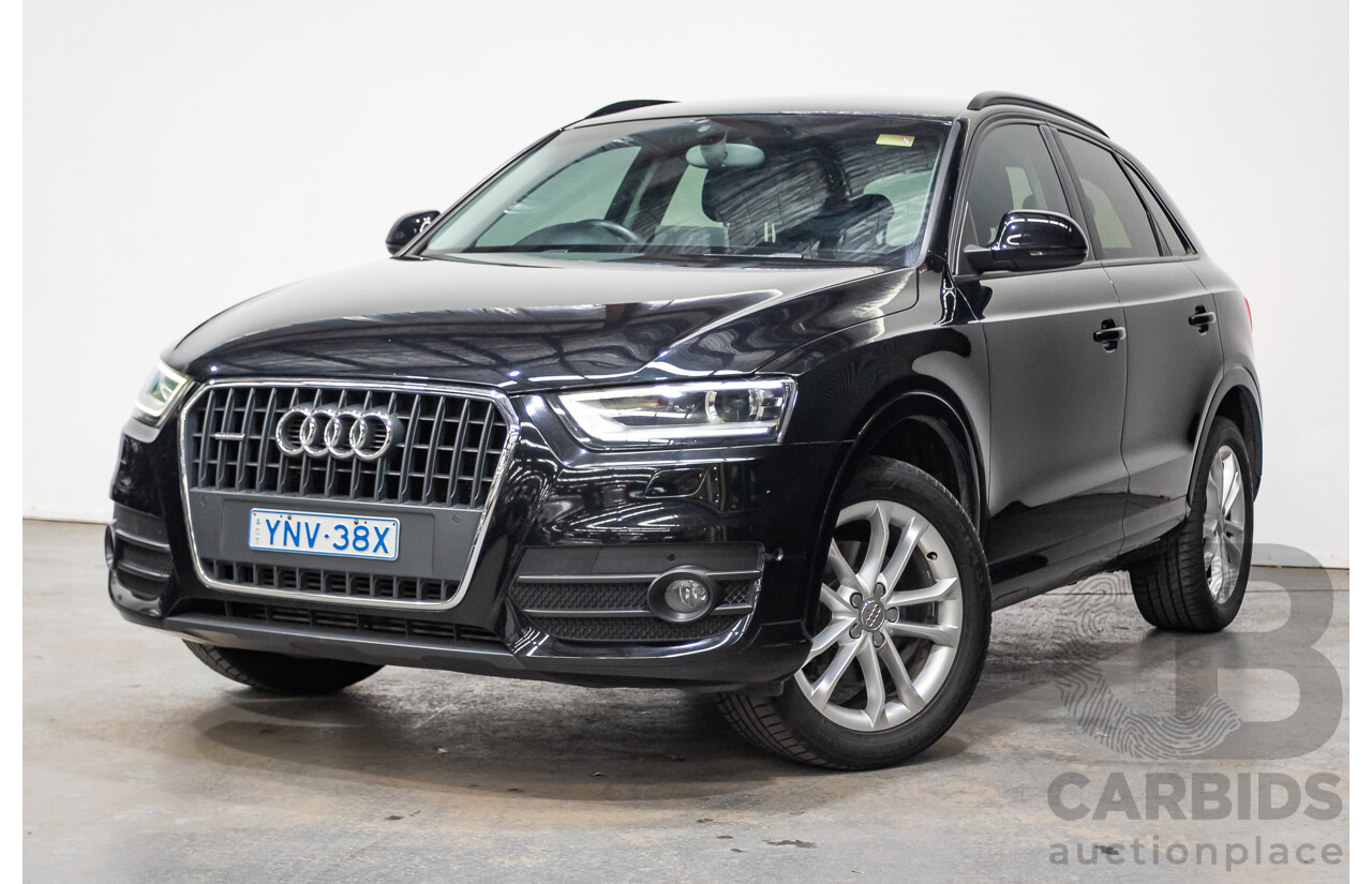 07/2014 Audi Q3 TFSI Quattro (AWD) 125kw 8U MY14 4d Wagon Phantom Black Pearl Turbo 2.0L
