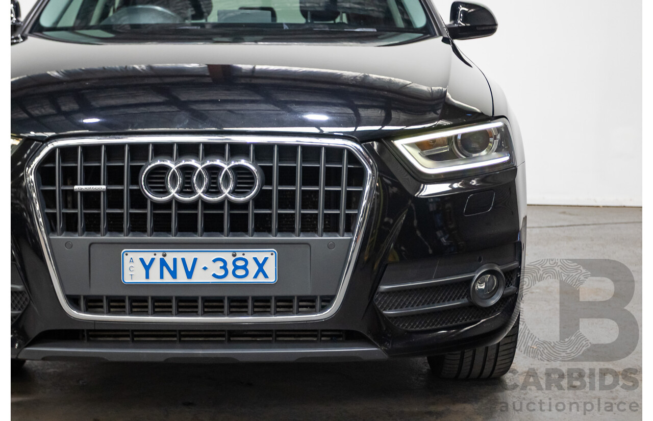 07/2014 Audi Q3 TFSI Quattro (AWD) 125kw 8U MY14 4d Wagon Phantom Black Pearl Turbo 2.0L