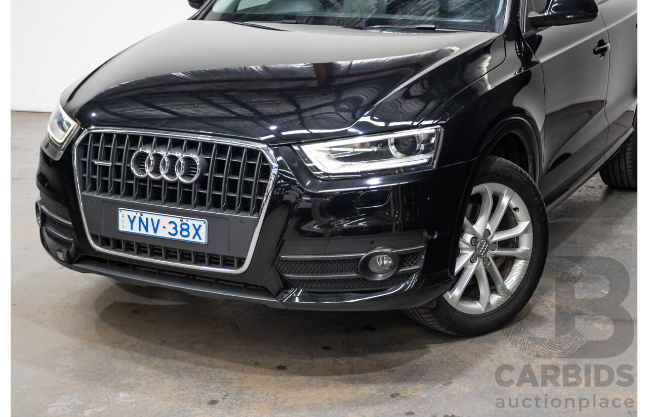 07/2014 Audi Q3 TFSI Quattro (AWD) 125kw 8U MY14 4d Wagon Phantom Black Pearl Turbo 2.0L