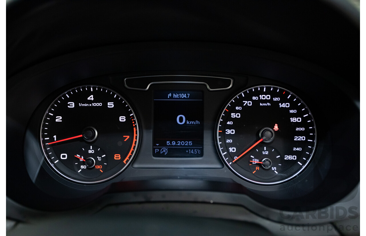 07/2014 Audi Q3 TFSI Quattro (AWD) 125kw 8U MY14 4d Wagon Phantom Black Pearl Turbo 2.0L