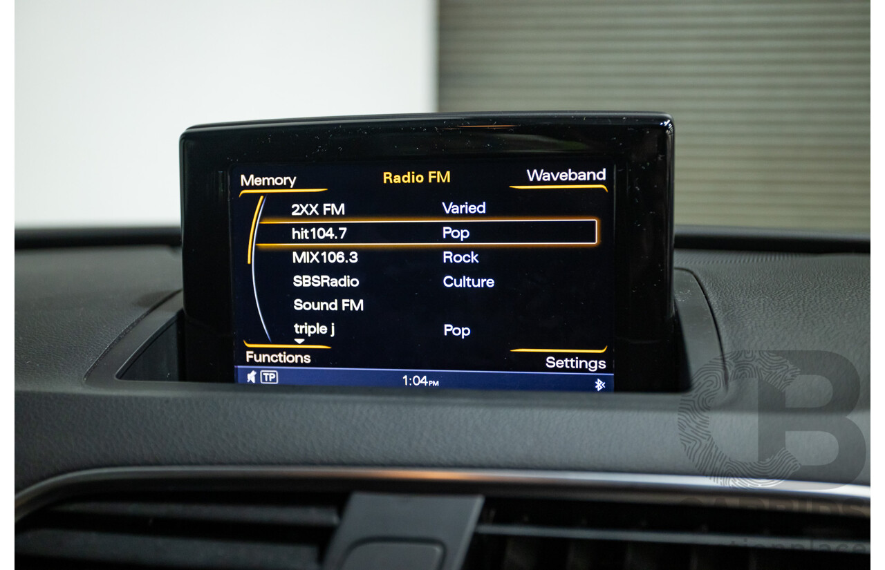 07/2014 Audi Q3 TFSI Quattro (AWD) 125kw 8U MY14 4d Wagon Phantom Black Pearl Turbo 2.0L