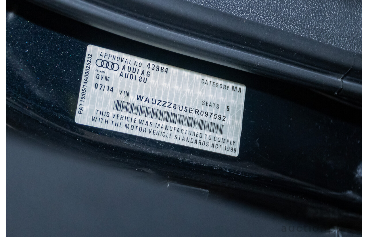 07/2014 Audi Q3 TFSI Quattro (AWD) 125kw 8U MY14 4d Wagon Phantom Black Pearl Turbo 2.0L