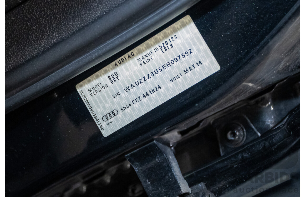 07/2014 Audi Q3 TFSI Quattro (AWD) 125kw 8U MY14 4d Wagon Phantom Black Pearl Turbo 2.0L