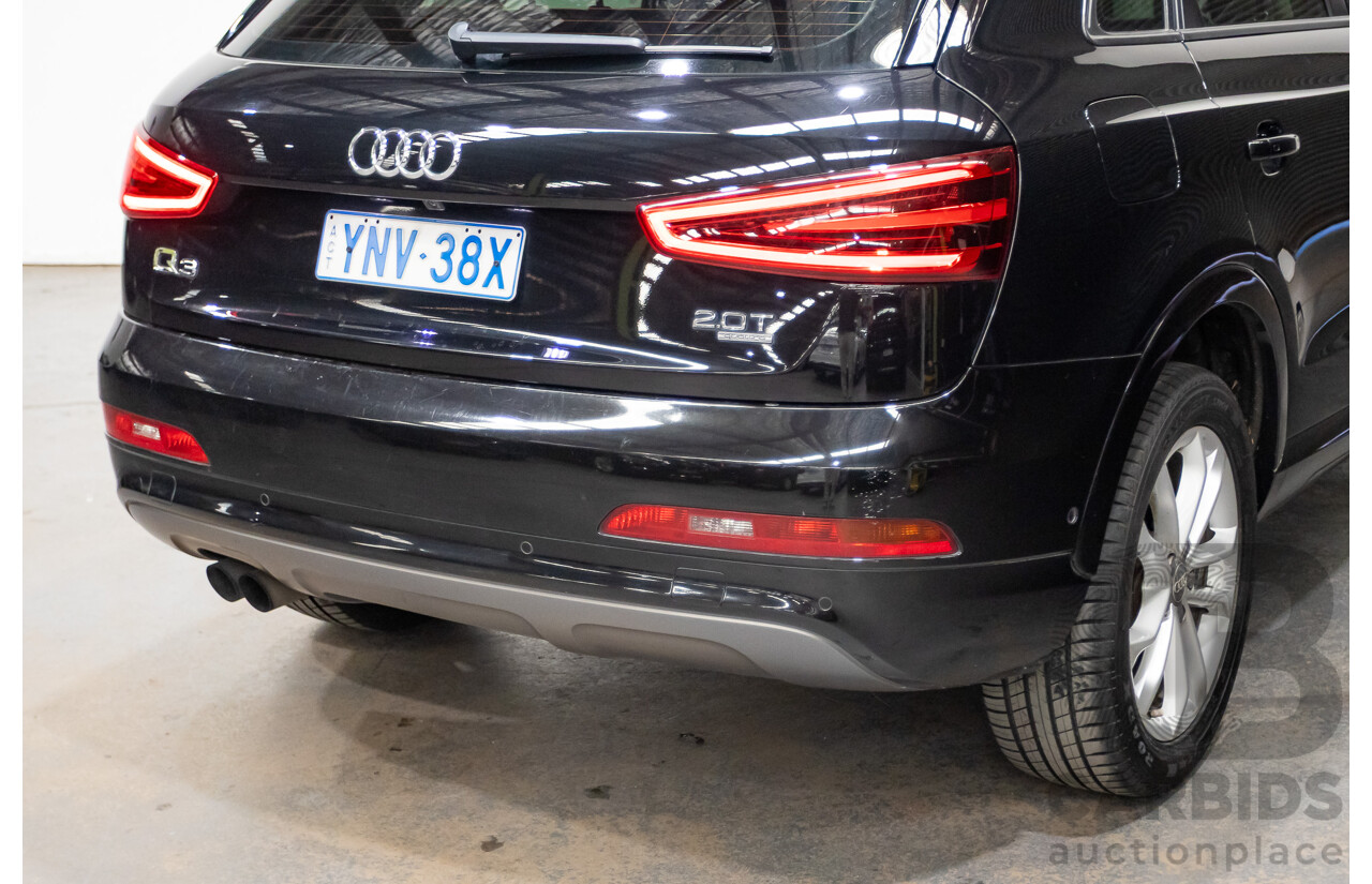 07/2014 Audi Q3 TFSI Quattro (AWD) 125kw 8U MY14 4d Wagon Phantom Black Pearl Turbo 2.0L