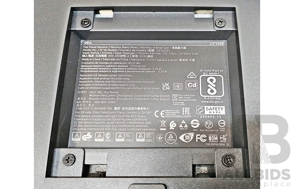 Dell (U2422H) Ultrasharp 24-Inch FHD (1080p) Widescreen LED-Backlit IPS Monitor